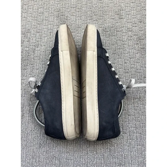 Peter Millar Crown Suede Leather Sneakers Blue Shoes Mens Size 11 - Picture 5 of 8